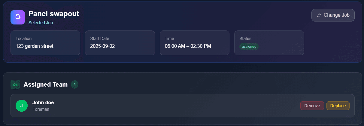 Intelligent crew assignment system